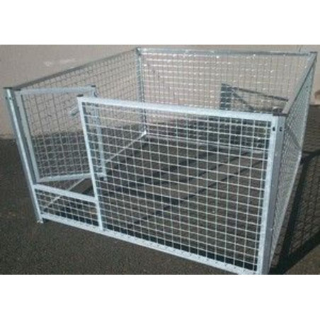 Parc à Chiots Avec Treillis Maille 5cm (1m50 x 1m50) | Distripro Petfood