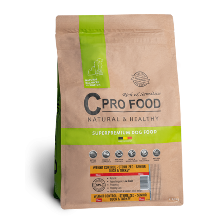 Cprofood Adult Weight Control Xsmall (Riche en Canard & Dinde) - 2,5kg | Distripro Petfood