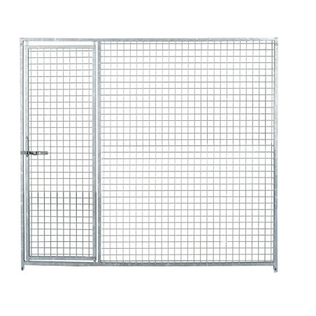 Panneau Treillis (50x50x4mm - 2m) Avec Porte | Distripro Petfood