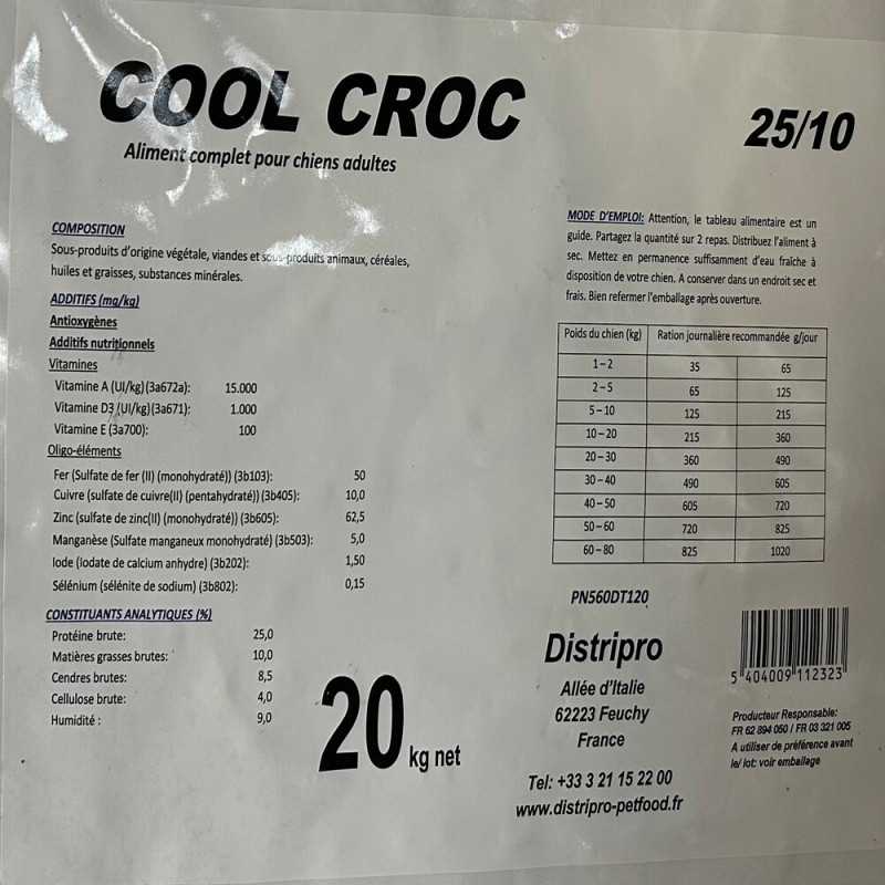 Cool Croc (25/10) | Distripro Petfood