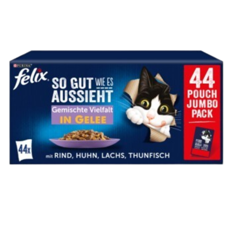 Félix - Lot de 44 Sachets Fraîcheur - 85G | Distripro Petfood